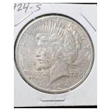 1924-S US PEACE SILVER DOLLAR