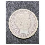 1892 US BARBER QUARTER