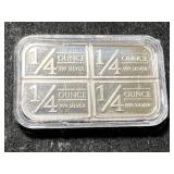 1 TROY OZ .999 FINE SILVER STAGECOACH SILVER BAR IN AIRTITE