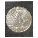 1 TROY OZ .999 FINE SILVER STARVING LIBERTY ZOMBUCKS ROUND SLABBED