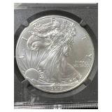 2017 AMERICAN SILVER EAGLE NGC MS 9.9