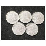 .5 TROY OZ .999 FINE SILVER FRACTIONAL ROUNDS