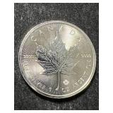 2019 CANADIAN MAPLE LEAF 1 TROY OZ .9999 FINE SILVER