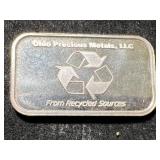 1 TROY OZ .999 FINE SILVER OPM BAR