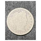1896 US BARBER QUARTER