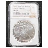 2017-S AMERICAN SILVER EAGLE NGC MS69