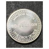 1 TROY OZ .999 FINE SILVER SD BULLION ROUND