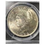 1922 US PEACE SILVER DOLLAR PCGS MS61