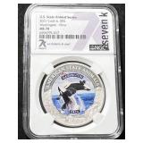 2021 US STATE ANIMAL SERIES COOK ISLAND ROUND NGC MS70