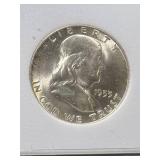 1953-D US FRANKLIN HALF DOLLAR NES MS69 FB