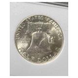1953-D US FRANKLIN HALF DOLLAR NES MS69 FB
