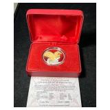 1 TROY OZ .999 FINE SILVER PEGASUS PROOF ROUND IN BOX
