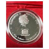 1 TROY OZ .999 FINE SILVER PEGASUS PROOF ROUND IN BOX