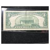 1953B US RED SEAL $5 BILL