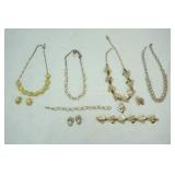 Gold Toned With Stones Jewelry Sets