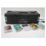 Magnavox Stereo Radio Cassette Recorder and Tapes