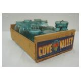 Vintage Blue Ball Canning Jars (some with glass lids and bale latches)