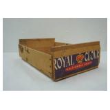 vintage wood fruit crate