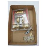 Deadbolt and Door Knob with hardware