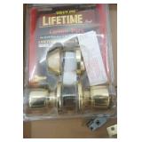 Deadbolt and Door Knob with hardware