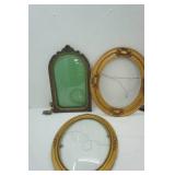 (3ct) Antique Picture Frames (2 WITH GLASS 1 NO GLASS)