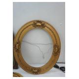 (3ct) Antique Picture Frames (2 WITH GLASS 1 NO GLASS)