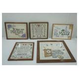 (5ct) Framed Embroidery