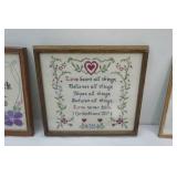 (5ct) Framed Embroidery