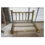 Vintage Brass Headboard and Footboard