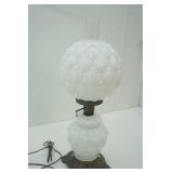 Vintage Milk Glass Hurricane Lamp 25" tall