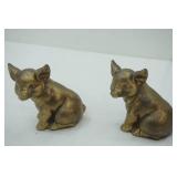 Vintage Brass Pig Figurines (2ct) PM Craftsman