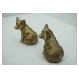 Vintage Brass Pig Figurines (2ct) PM Craftsman