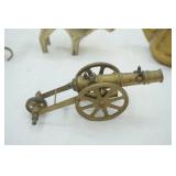 Vintage Brass Figurines, Brass Pitcher, Brass Bell