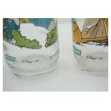 Vintage Smurfs Glasses 1982 & 1983