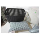 NEW (2ct) Storage Baskets & (3ct) Throw Pillows