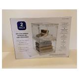 2PK. COLLAPSIBLE STORAGE BIN AND ORGANIZER