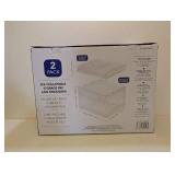 2PK. COLLAPSIBLE STORAGE BIN AND ORGANIZER