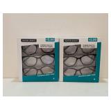 (2) FOSTER GRANT +2.00 READING GLASSES 3PK.