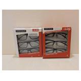 (2) FOSTER GRANT +3.00 READING GLASSES 3PK.