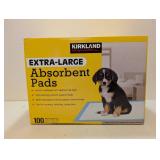 KIRKLAND SIGNATURE EXTRA LARGE ABSORBENT PADS 100PK.