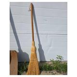 Antique Handmade Wooden Shovel and Witch
