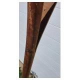 Antique Handmade Wooden Shovel and Witch