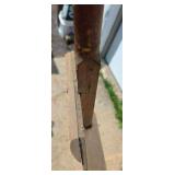 Antique Handmade Wooden Shovel and Witch