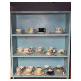 Collection of tea cups and saucers
