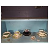 Collection of tea cups and saucers