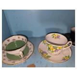 Collection of tea cups and saucers