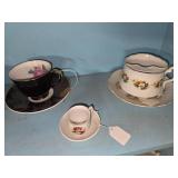 Collection of tea cups and saucers