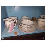 Collection of tea cups and saucers