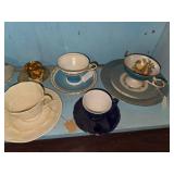 Collection of tea cups and saucers