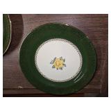 4 NAUTILUS green China plates